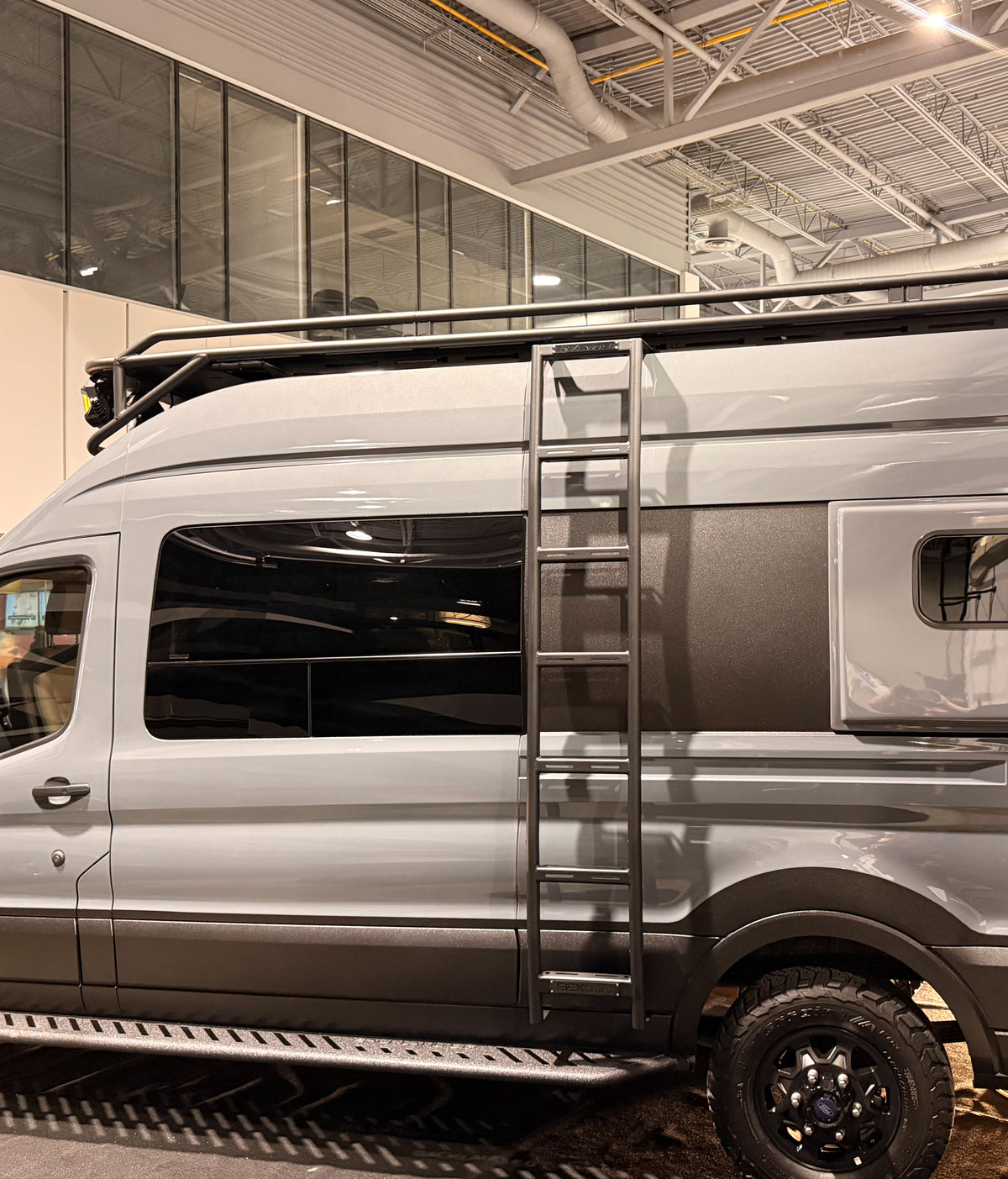IBEX: Side Ladder - Transit Van High Roof - 14" - Aluminum