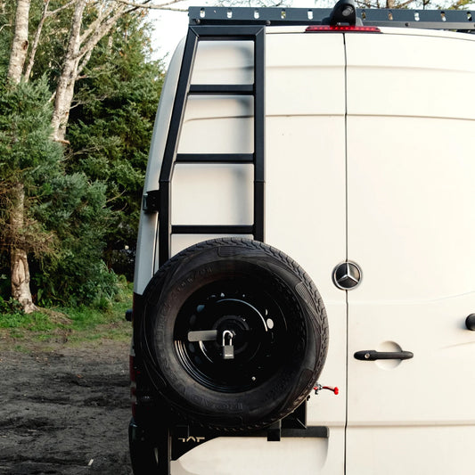 Sprinter Ladder-Tire Carrier | High Roof | FourByFar