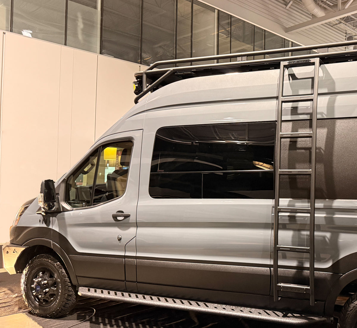 IBEX: Side Ladder - Transit Van High Roof - 14" - Aluminum