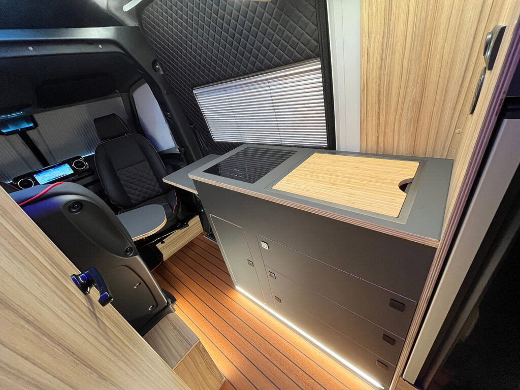 Black Camper Van / RV Sink | Hidden Sink