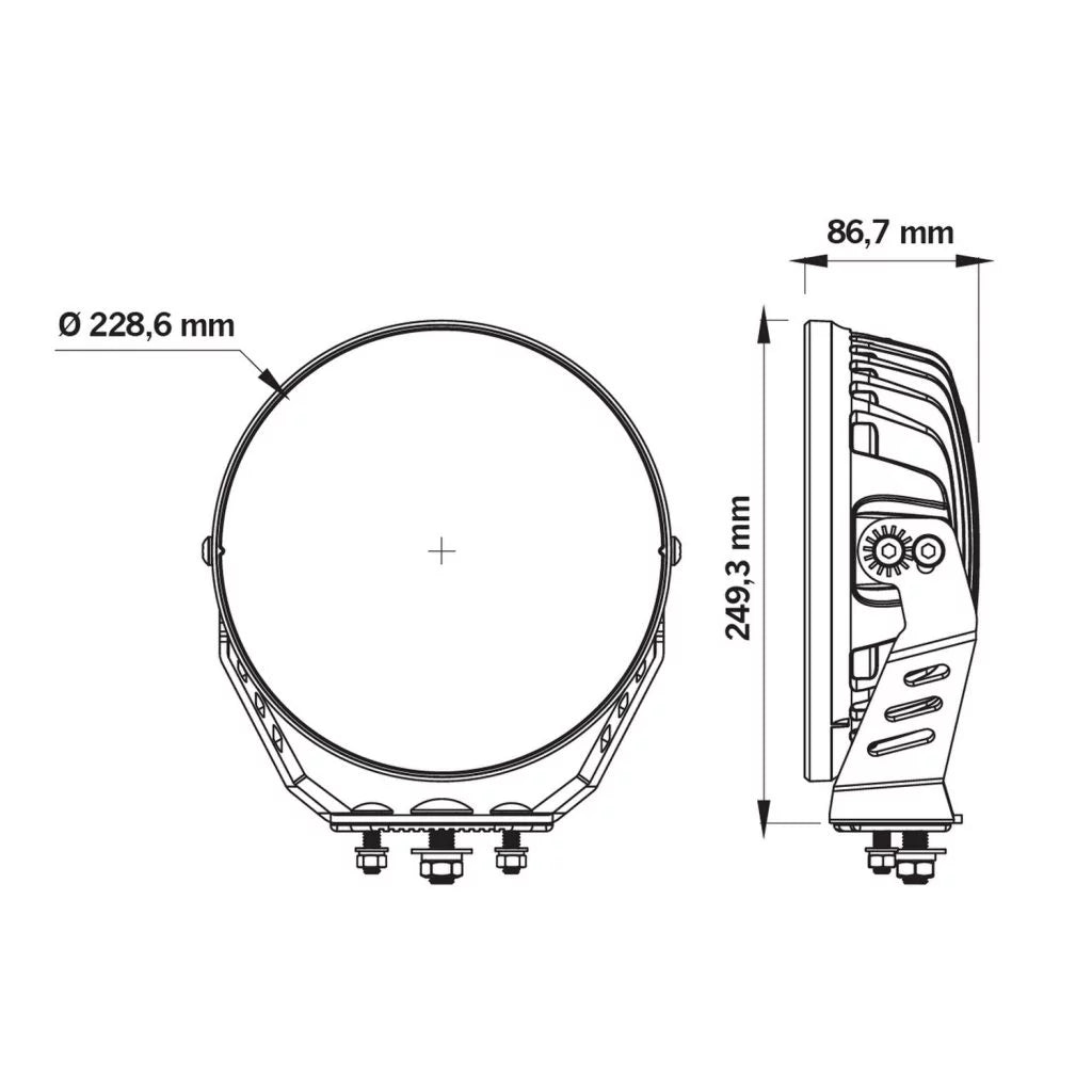 9″ ROUND SIBERIA BUSH RANGER E-MARKED