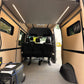 Flanged L Track For Campers - Anodized Matte Black