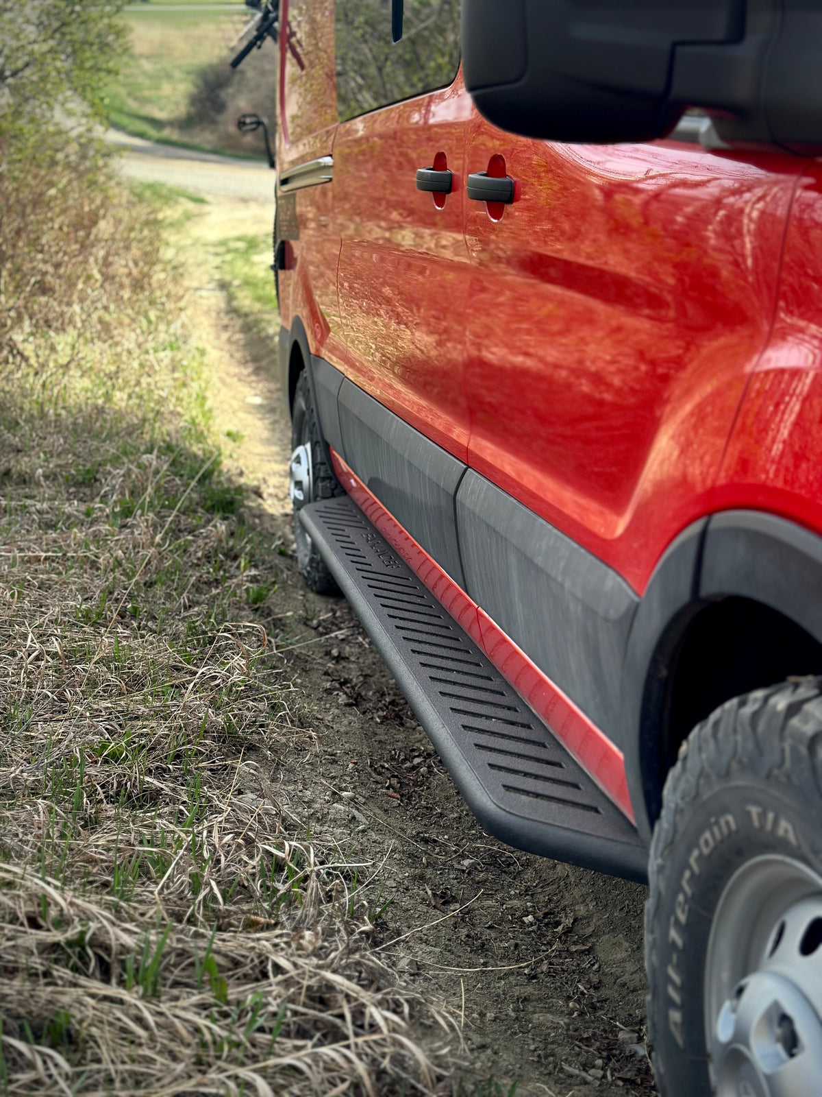 APEX - Side Steps - Transit Van 148" WB - Regular - Aluminum