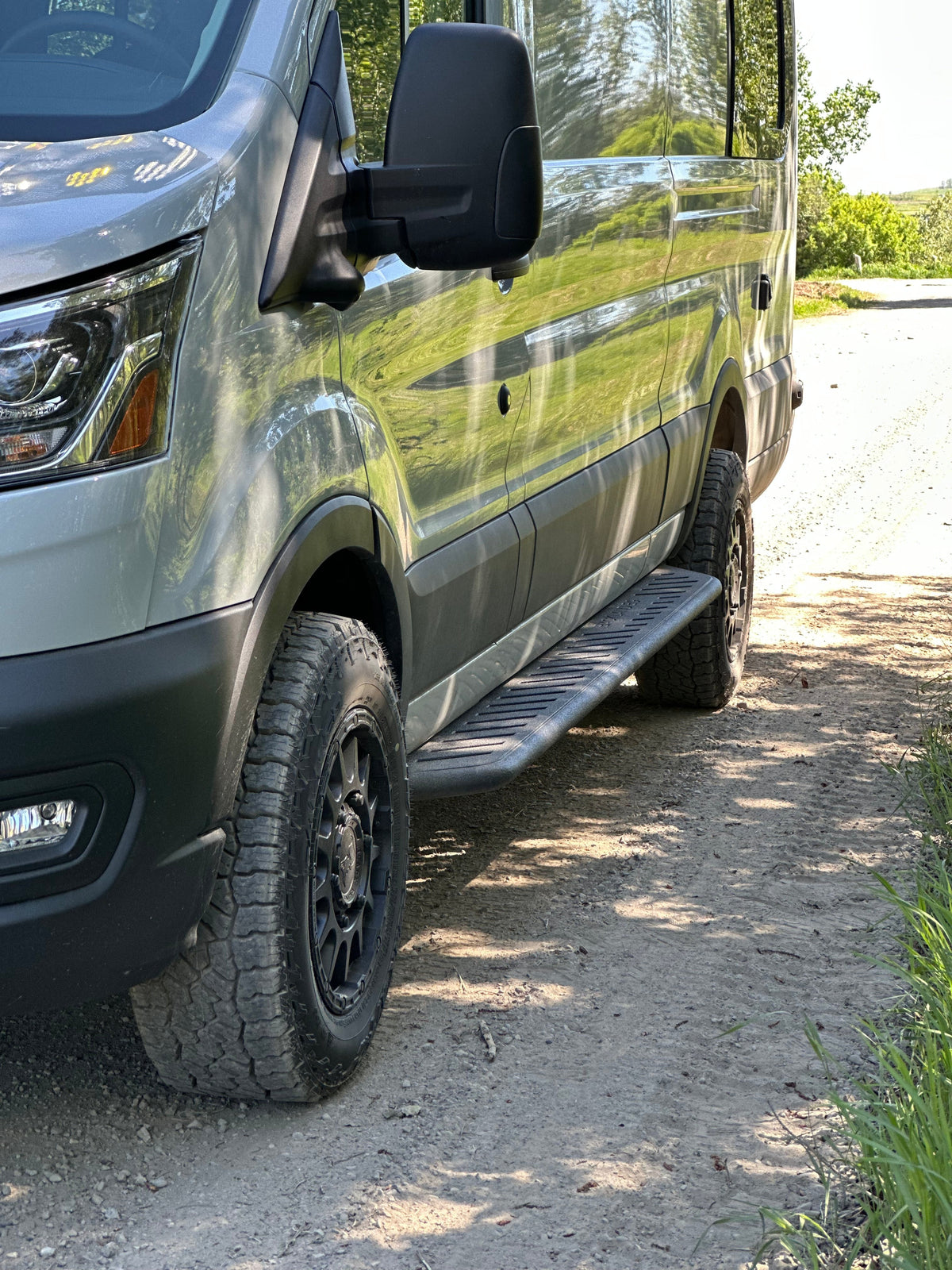 APEX - Side Steps - Transit Van 148" WB - Regular - Aluminum