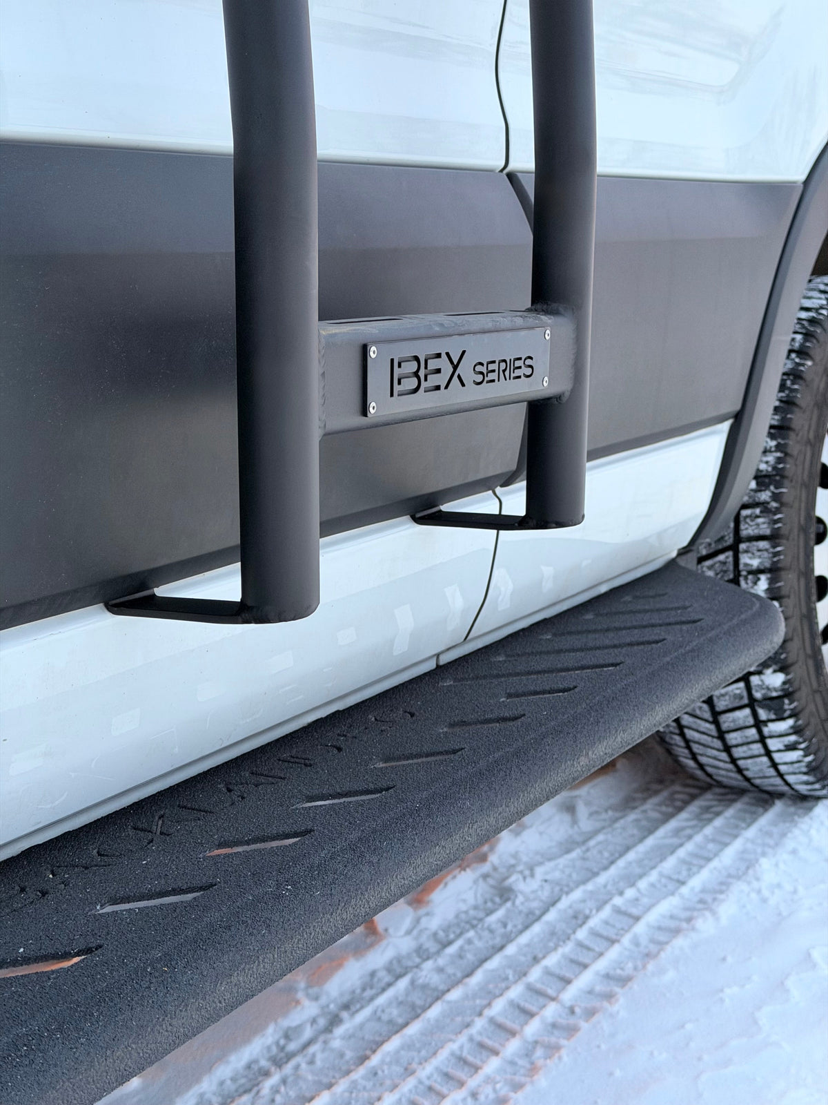 IBEX: Side Ladder - Transit Van High Roof - 14" - Aluminum
