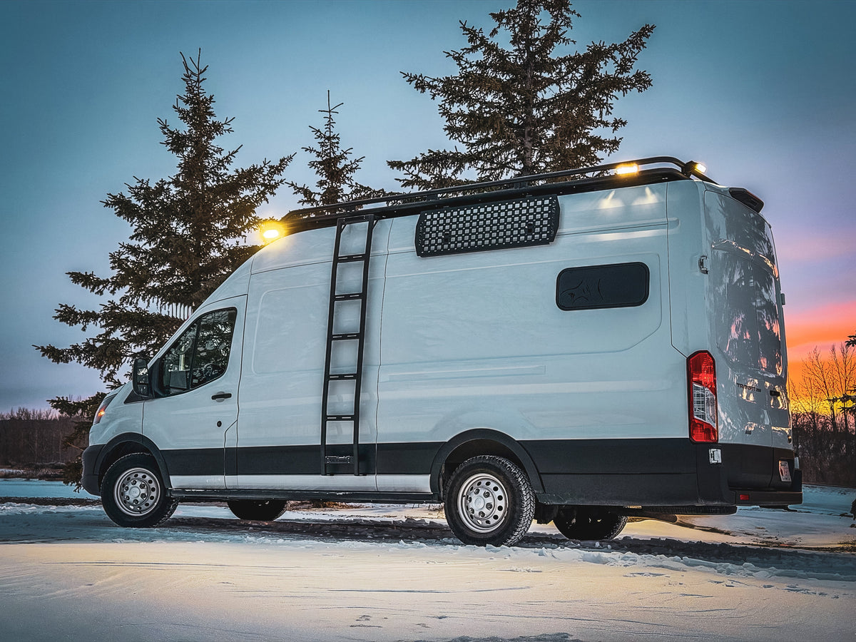 IBEX: Side Ladder - Transit Van High Roof - 14" - Aluminum