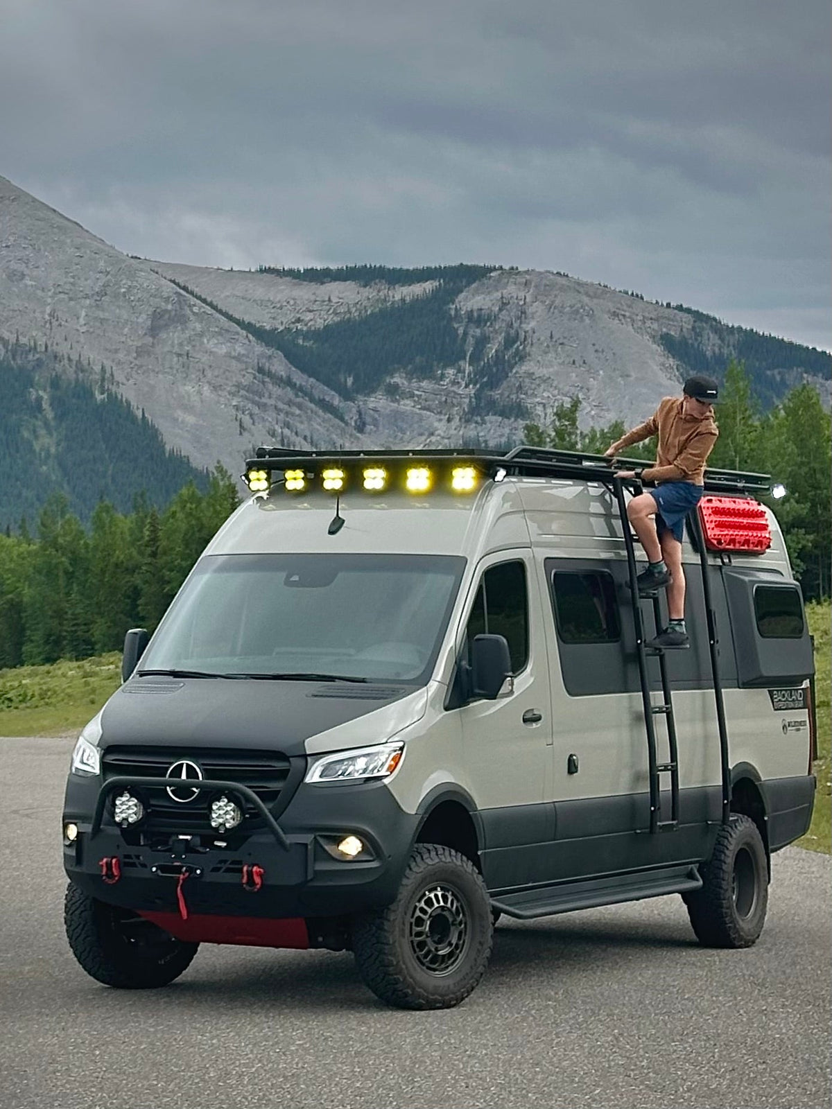 IBEX - Side Ladder - Sprinter Van High Roof 12" - Aluminum