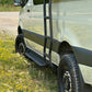 APEX - Rock Sliders / Side Steps - 144 - Drop Down - Shorter Driver Side - Steel