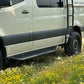 APEX - Rock Sliders / Side Steps - 144 - Drop Down - Shorter Driver Side - Steel