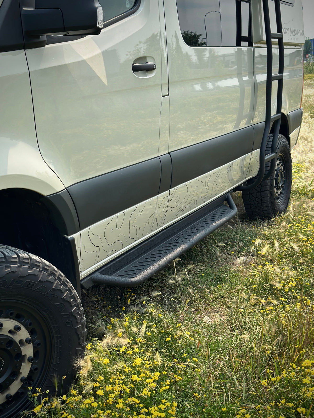 APEX - Side Steps - 144 - Drop Down - Shorter Driver Side - Aluminum