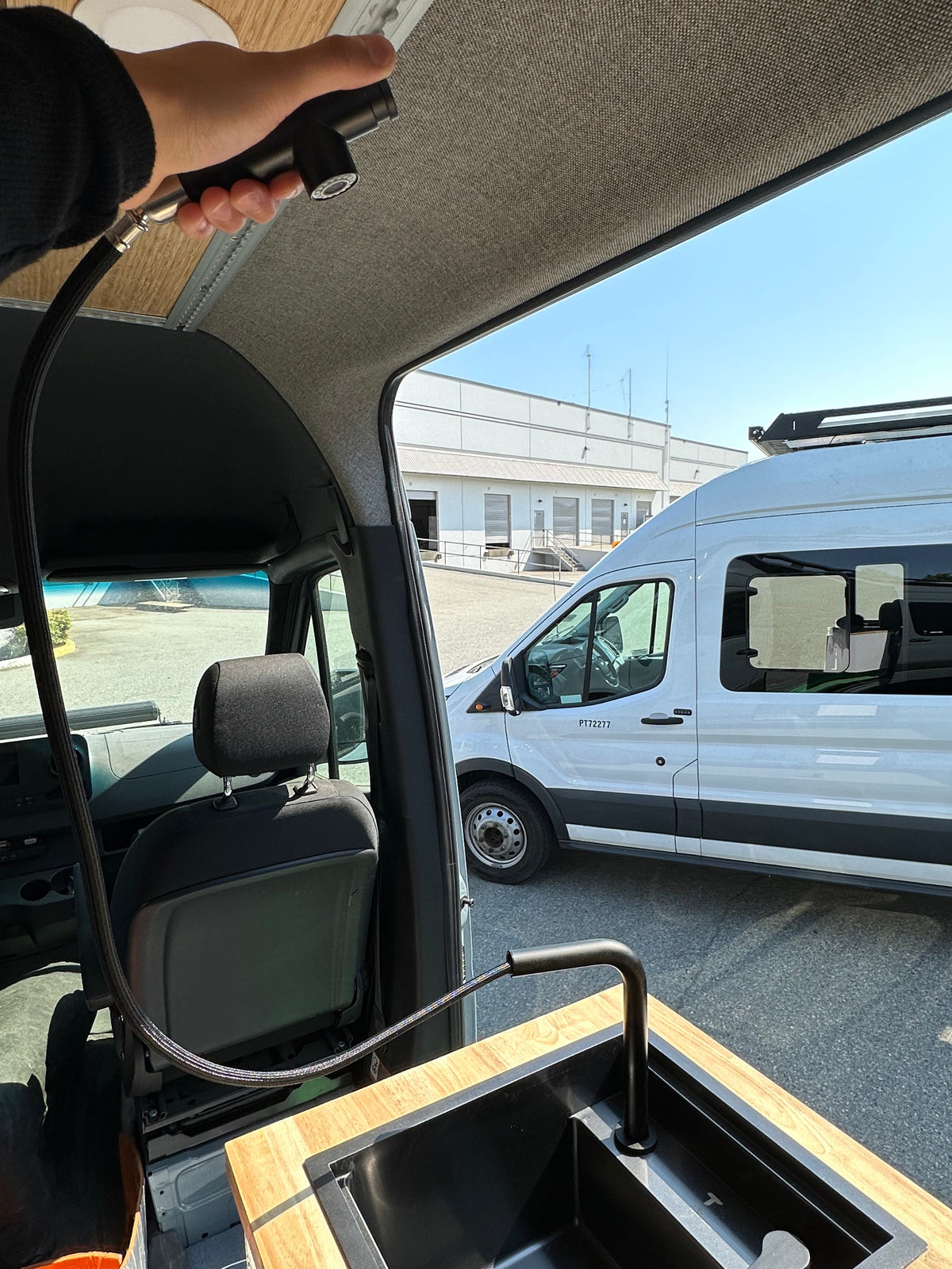 Black Camper Van / RV Sink | Hidden Sink
