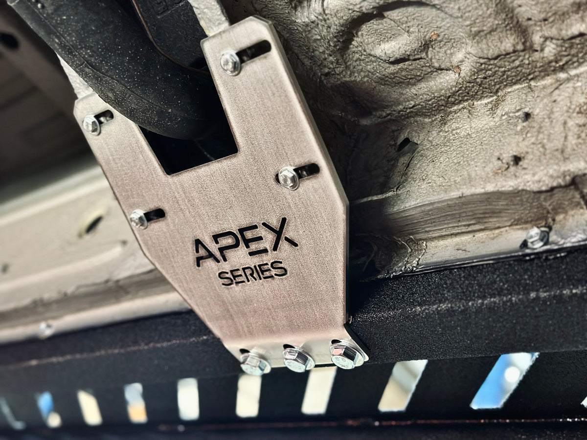 APEX - Rock Sliders / Side Steps - 170 - Drop Down with Shorter Driver Side - Steel
