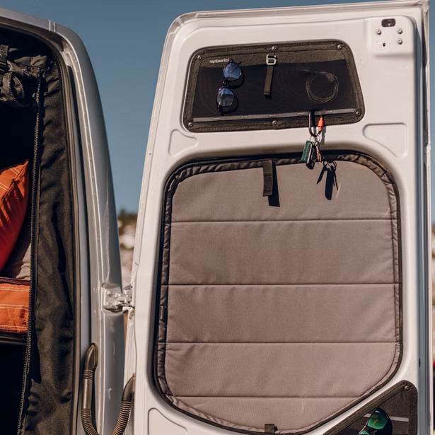 VanEssential Mercedes Sprinter Upper Rear Door Storage Panels (Pair)