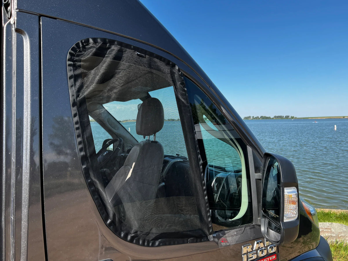 Ram ProMaster Front Door Bug Screens | VanEssential