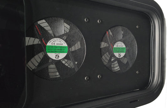 VWD Dual Fan Half-Slider Passenger Side Bunk Window (VW3310RF)