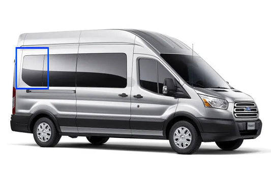 VWD Ford Transit Van Fixed Window Medium / High Roof 2015+ Passenger Side Rear Quarter 148"WB (TR204-F)