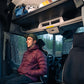 VanEssential Ford Transit Headliner Shelf - With Grab Handle
