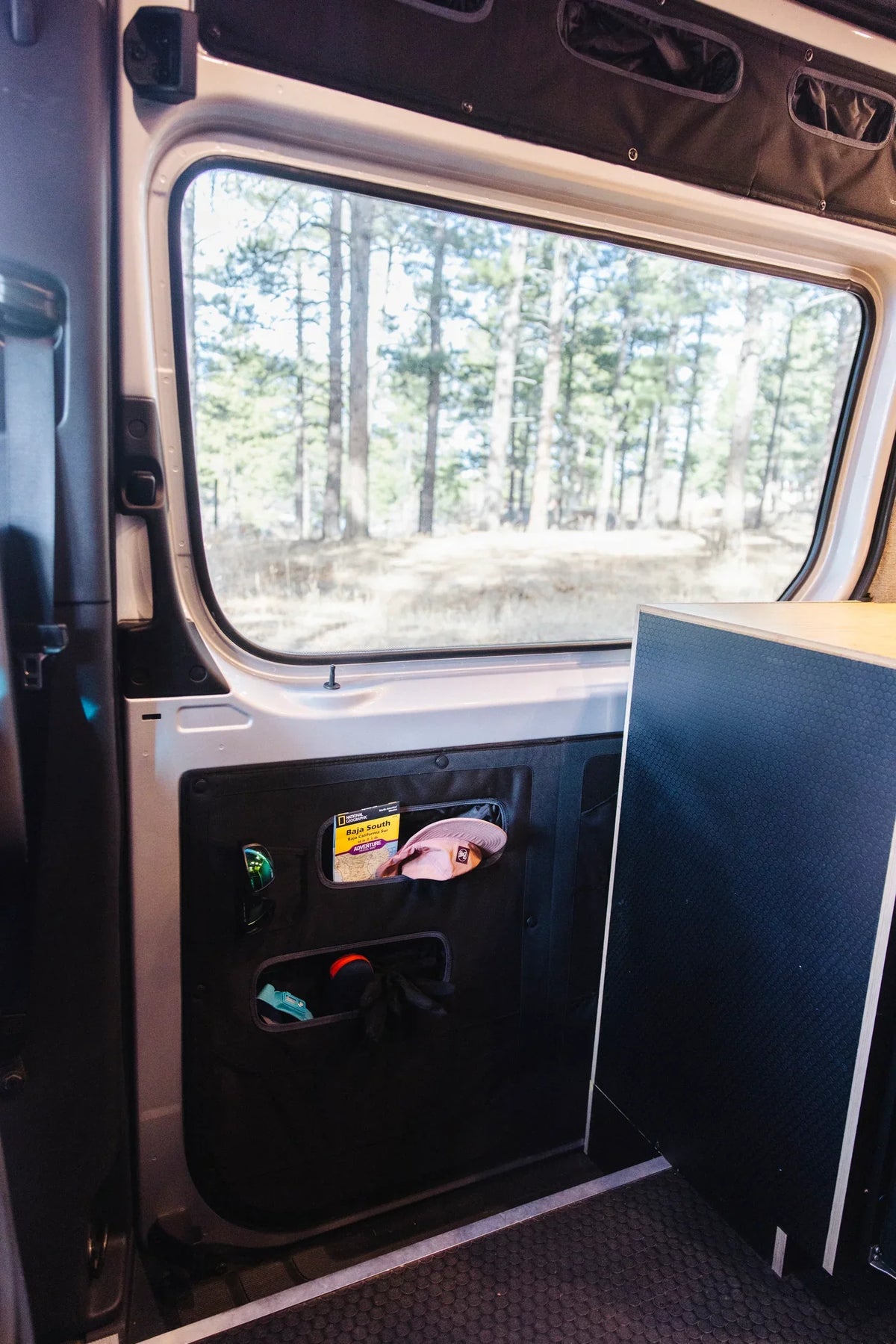 VanEssential Mercedes Sprinter Lower Sliding Door Storage Panel
