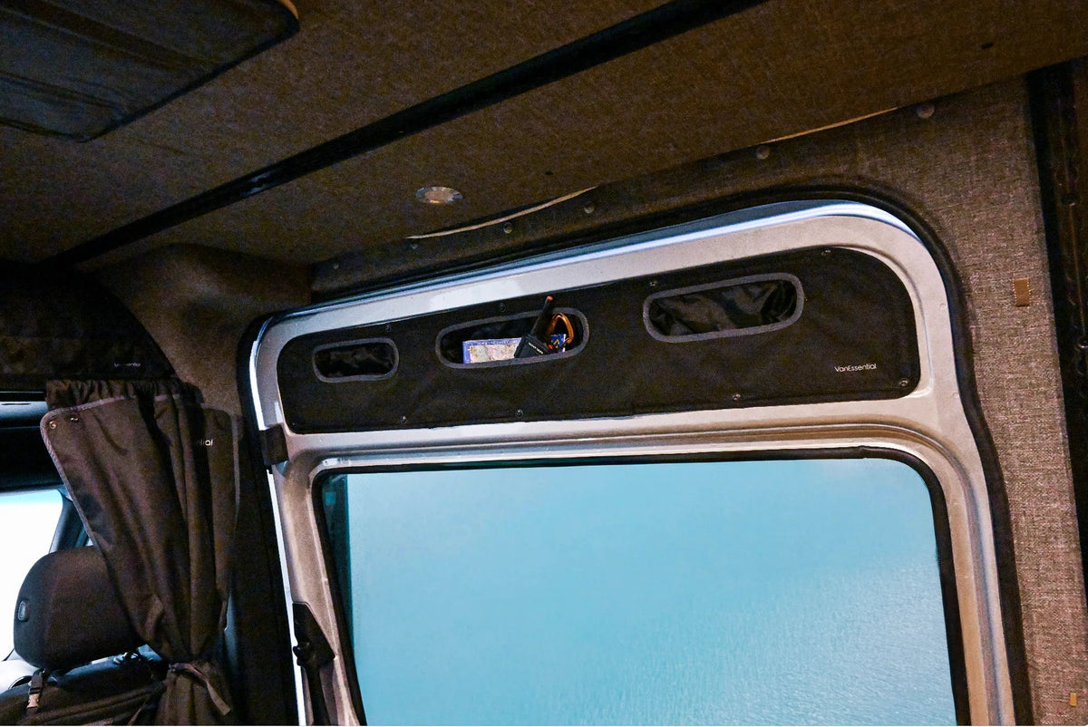 VanEssential Mercedes Sprinter Upper Sliding Door Storage Panel