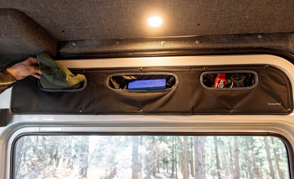 VanEssential Mercedes Sprinter Upper Sliding Door Storage Panel