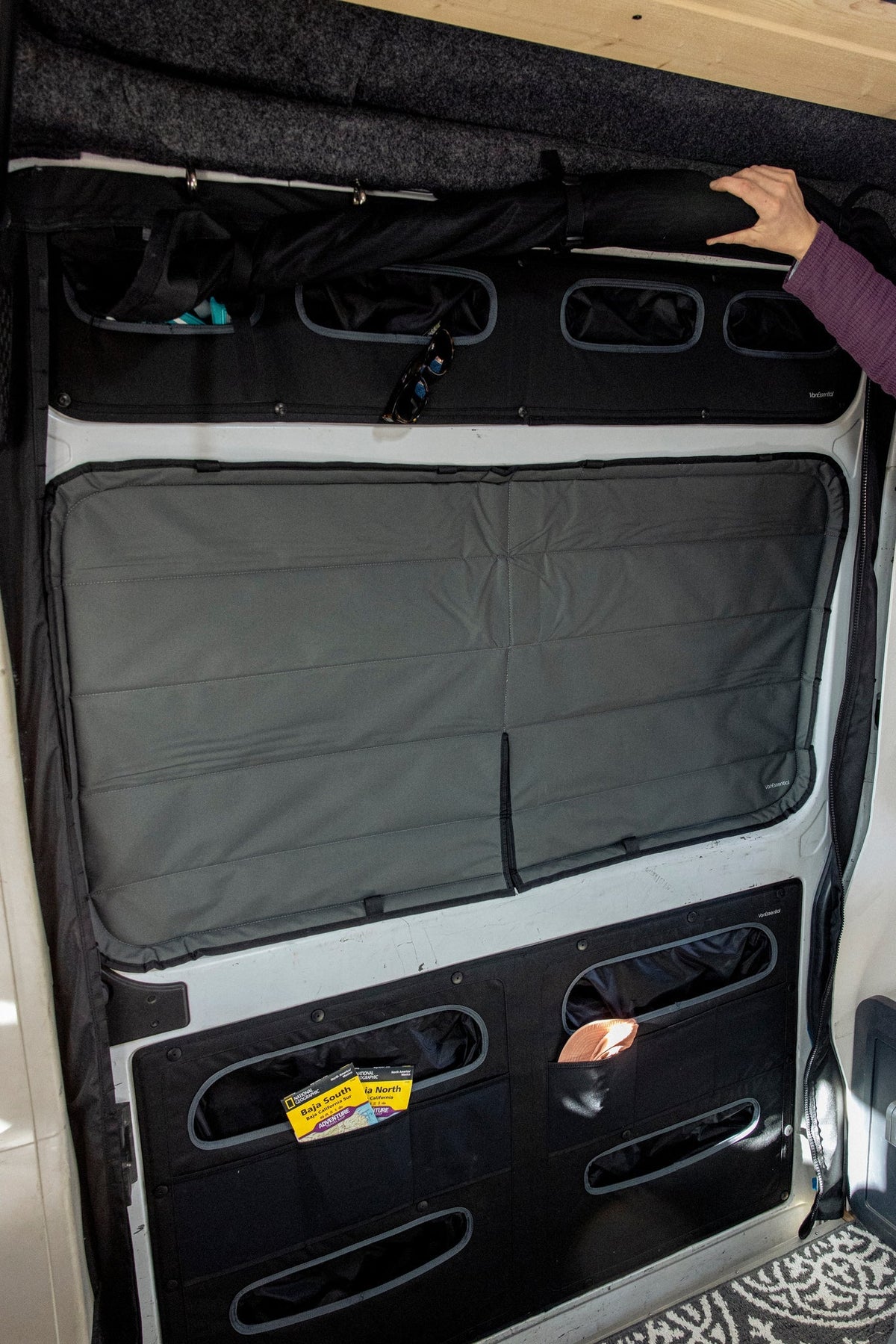 VanEssential Ram Promaster Upper Sliding Door Storage Panel
