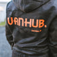 VanHub Black Camo Orange Logo Hoodie