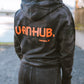 VanHub Black Camo Orange Logo Hoodie